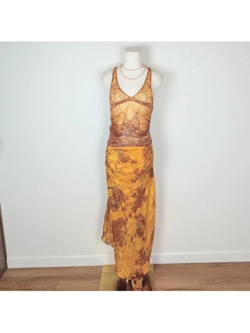 Y2K Sheer Beaded Asymmetrical Fairy Prom Dress